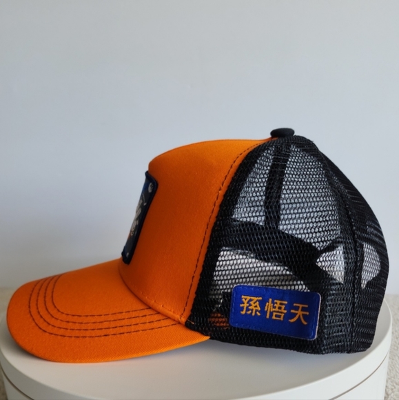 DRAGONBALL Z Goku Goten Fushion Orange Trucker Hat DRAGON BALL Z Cap - Picture 3 of 8